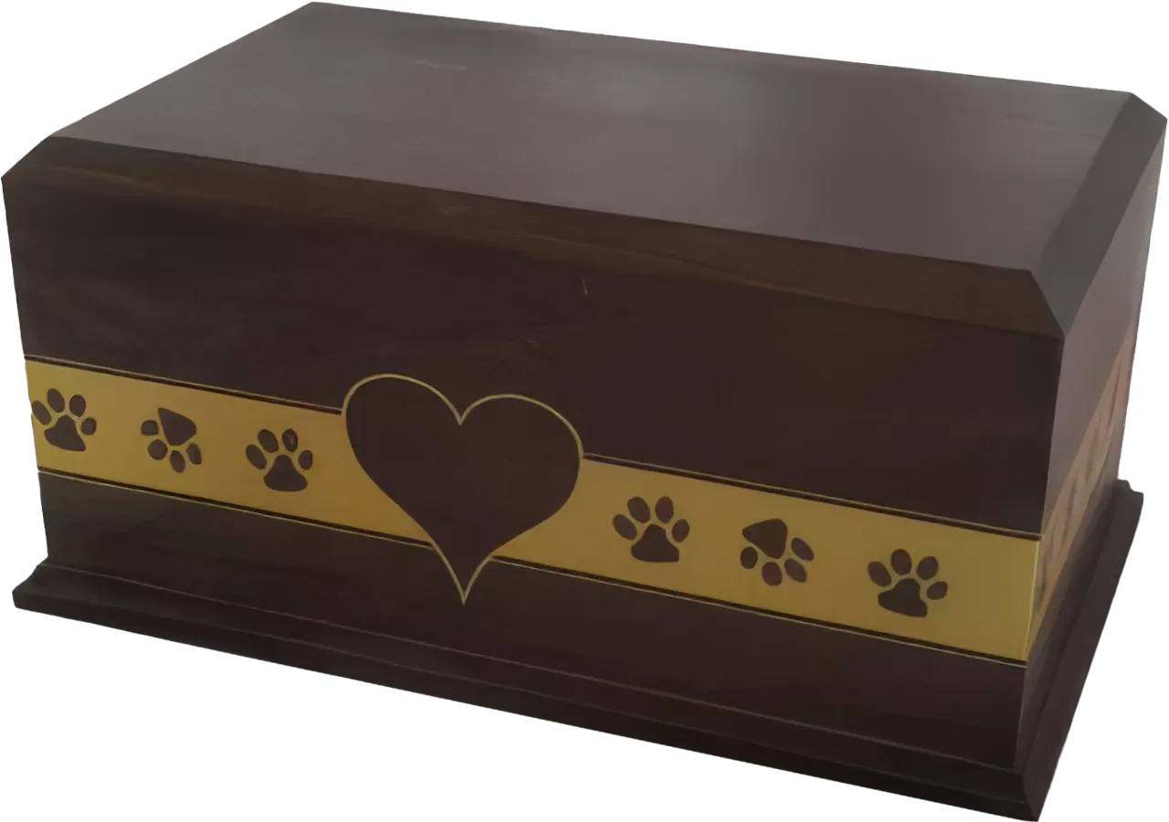 Hand Crafted Urn - Paws on my heart